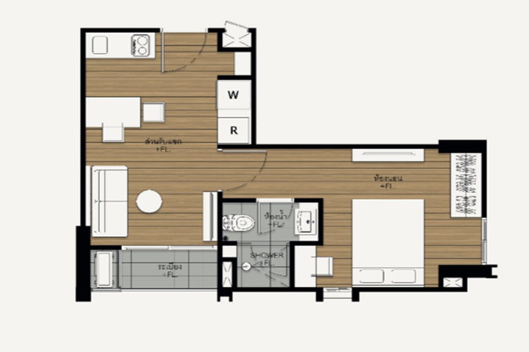 1 Bedroom ในโครงการ โดว์เช่ ลาซาล, ภาพที่ 4
