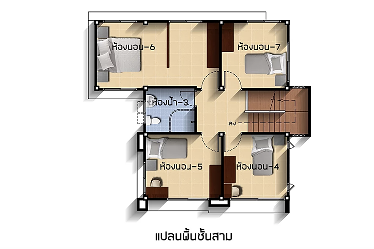 บ้านเดี่ยวสามชั้น ในโครงการ สินทวี แกรนด์วิลล์, ภาพที่ 4