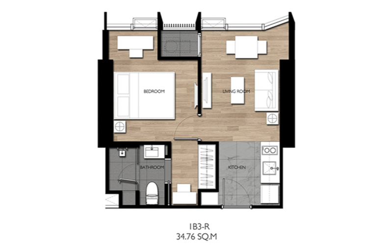 1 Bedroom ในโครงการ วิช ซิกเนเจอร์ 2 มิดทาวน์ สยาม, ภาพที่ 4
