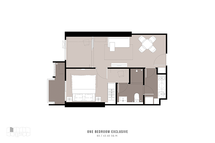 1 Bedroom Exclusive River View ในโครงการ แชปเตอร์ วัน โฟลว์ บางโพ, ภาพที่ 4