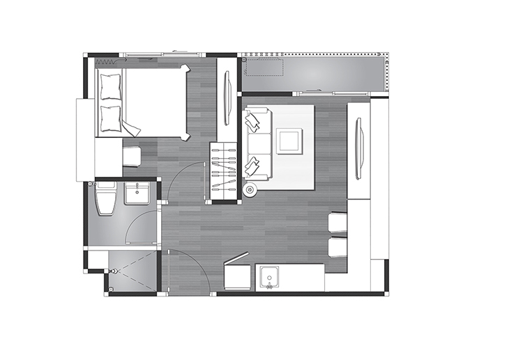 1 Bedroom ในโครงการ ชีวาทัย เพชรเกษม 27, ภาพที่ 4