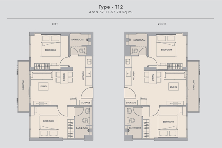 2 Bedroom ในโครงการ อิลีเม้นท์ ศรีนครินทร์, ภาพที่ 4