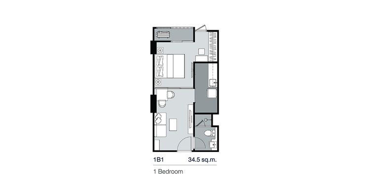 1 Bedroom ในโครงการ ศุภาลัย ไลท์ ท่าพระ-วงเวียนใหญ่, ภาพที่ 4