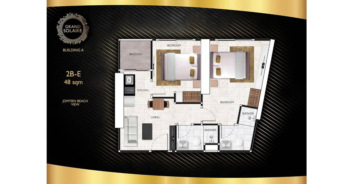 2 Bedroom ในโครงการ แกรนด์ โซแลร์, ภาพที่ 4
