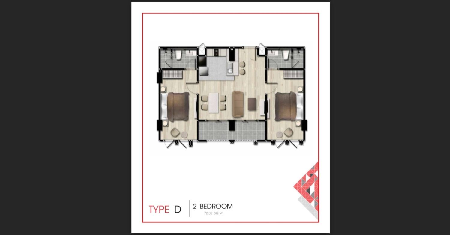 2 Bedroom ในโครงการ เดอะ เน็กซ์ พรีเมียร์, ภาพที่ 4
